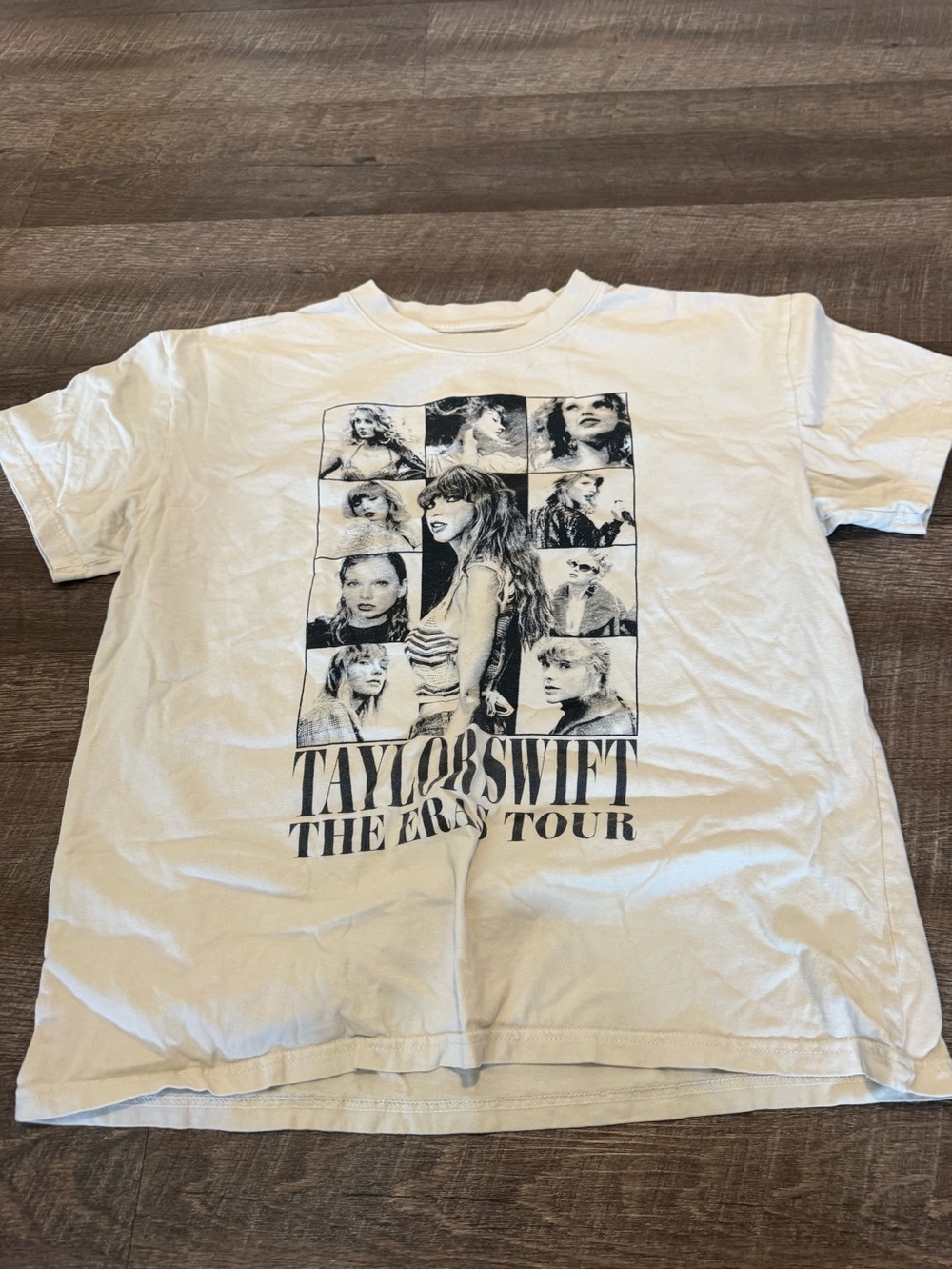 Taylor Swift White & Black Eras Tour Photo Grid Tee